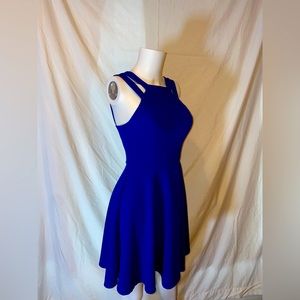 Blue mini dress